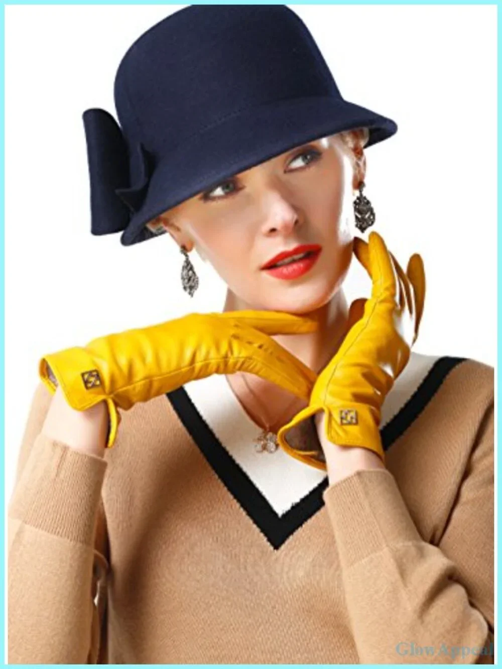 Italian Lambskin Leather Gloves, Touchscreen, Winter Comfort